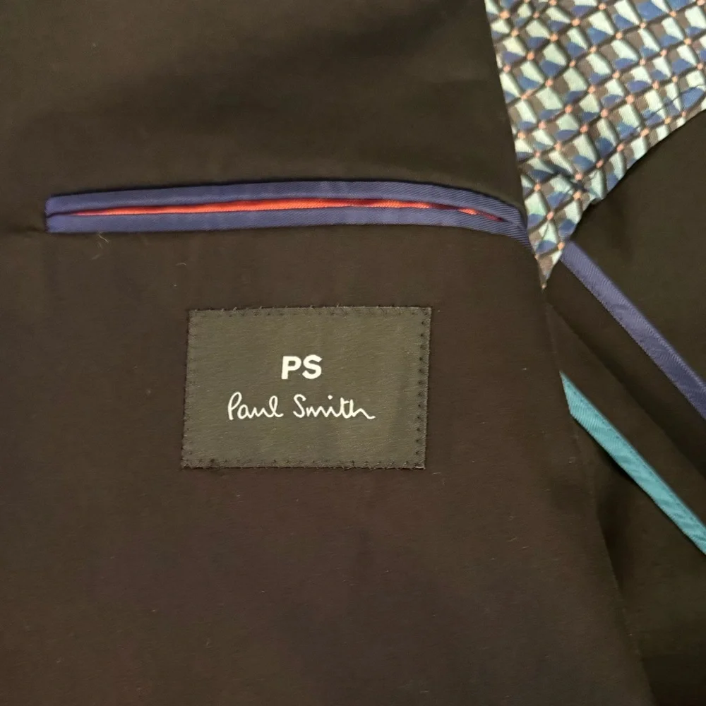 NWT PS Paul Smith Black Blazer 40 US/50 EU | Slim Fit Cotton Jacket MSRP $629